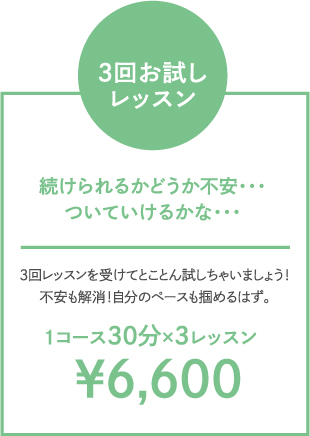 3回お試しコース